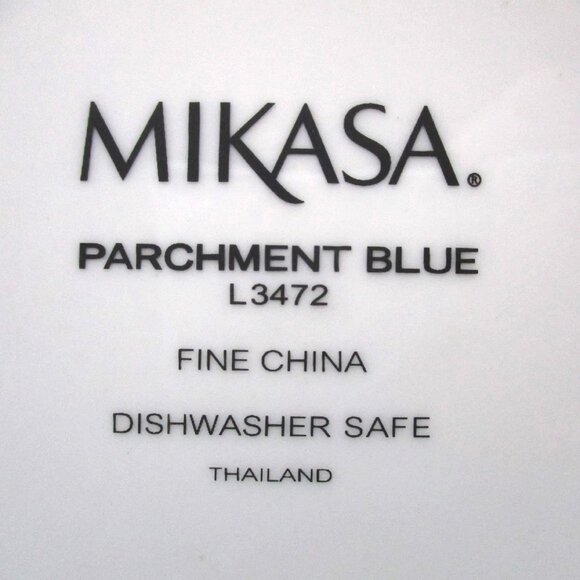 new in box Mikasa Blue Parchment Fine China Dinnerware L3275 5-pc Place Setting - Picture 4 of 4